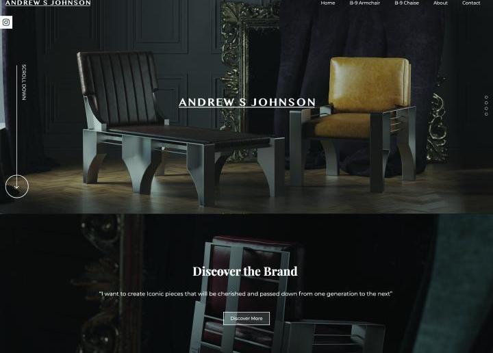A furniture company website