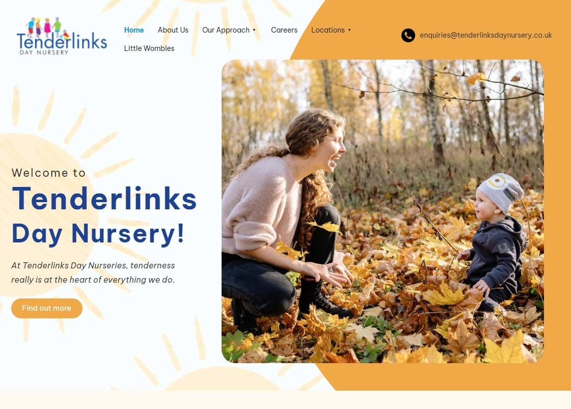 A nursery's website